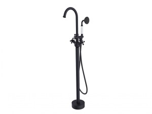 Besco Retro I Easy-Fix BW-RI-CZ czarna-matowa bateria wannowa wolnostojąca