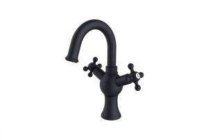 Besco Retro II BU-RII-CZ czarna-matowa bateria umywalkowa