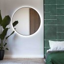 Smartwoods BRIGHT lustro 70 cm okrągłe z oświetleniem LED czarne