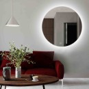 Smartwoods BRIGHT lustro 80 cm okrągłe z oświetleniem LED białe