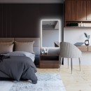 Smartwoods BRIGHT STRAIGHT lustro 90x60 cm prostokątne z oświetleniem LED białe