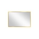 Smartwoods BRIGHT STRAIGHT lustro 90x60 cm prostokątne z oświetleniem LED złote