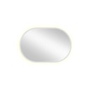Smartwoods BRIGHT PASTILLE lustro 95x40 cm owalne z oświetleniem LED białe