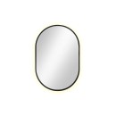 Smartwoods BRIGHT PASTILLE lustro 95x40 cm owalne z oświetleniem LED czarne