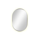 Smartwoods BRIGHT PASTILLE lustro 95x40 cm owalne z oświetleniem LED srebrne