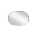 Smartwoods BRIGHT PASTILLE lustro 95x40 cm owalne z oświetleniem LED srebrne