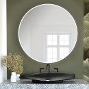Baltica Design TINY BORDER ROUND lustro 100 cm okrągłe białe