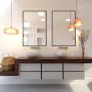 Baltica Design TINY BORDER STRAIGHT lustro 90x60 cm prostokątne czarne