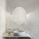 Baltica Design TINY BORDER PASTILLE lustro 95x40 cm owalne białe