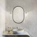 Baltica Design TINY BORDER PASTILLE lustro 95x40 cm owalne czarne