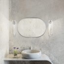 Baltica Design TINY BORDER PASTILLE lustro 95x40 cm owalne srebrne