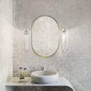 Baltica Design TINY BORDER PASTILLE lustro 95x40 cm owalne złote