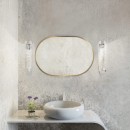 Baltica Design TINY BORDER PASTILLE lustro 95x40 cm owalne złote