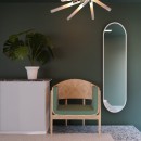 Baltica Design TINY BORDER PASTILLE lustro 155x40 cm owalne białe