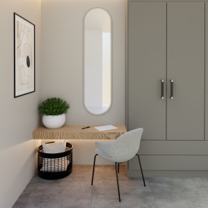 Baltica Design TINY BORDER PASTILLE lustro 155x40 cm owalne srebrne