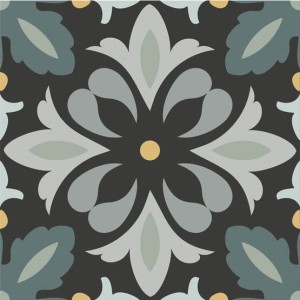 APE/Carmen Tonality Daisy Night 15x15 płytki dekoracyjne gresowe 