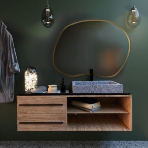Baltica Design TINY BORDER CONTORNO II lustro 90x64 cm nieregularne złote