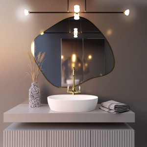 Baltica Design TINY BORDER CONTORNO III lustro 60x52 cm nieregularne złote