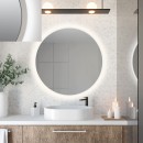 Baltica Design TOP FRAME CADRE lustro 80 cm okrągłe z oświetleniem LED białe