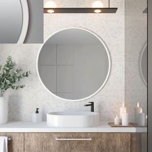 Baltica Design TOP FRAME CADRE lustro 50 cm okrągłe  białe