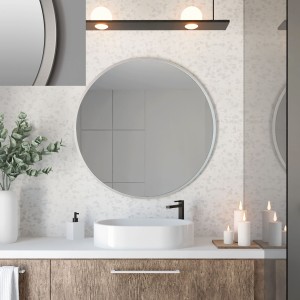 Baltica Design TOP FRAME CADRE lustro 80 cm okrągłe srebrne