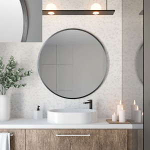 Baltica Design TOP FRAME CADRE METAL lustro 70 cm okrągłe stalowe  