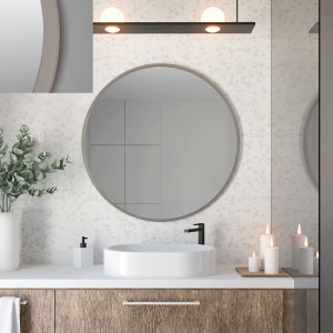Baltica Design TOP FRAME CADRE CONCRETE lustro 70 cm okrągłe beton ciemny 