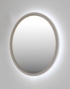 Baltica Design TOP FRAME CADRE CONCRETE lustro 80 cm okrągłe z oświetleniem LED beton ciemny