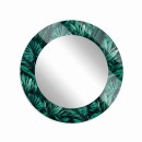 Baltica Design MALERI JUNGLE GLASS AND MORE lustro 70 cm okrągłe zielone