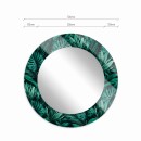 Baltica Design MALERI JUNGLE GLASS AND MORE lustro 70 cm okrągłe zielone