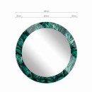 Baltica Design MALERI JUNGLE GLASS AND MORE lustro 100 cm okrągłe zielone