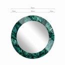 Baltica Design MALERI JUNGLE GLASS AND MORE lustro 80 cm okrągłe zielone