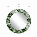 Baltica Design MALERI MONSTERA GLASS AND MORE lustro 70 cm okrągłe zielone