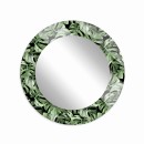 Baltica Design MALERI MONSTERA GLASS AND MORE lustro 80 cm okrągłe zielone