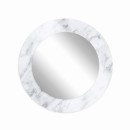 Baltica Design MALERI MARBLE WHITE GLASS AND MORE lustro 100 cm okrągłe białe