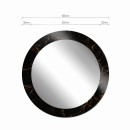 Baltica Design MALERI MARBLE BLACK GLASS AND MORE lustro 100 cm okrągłe czarne