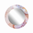 Baltica Design MALERI PINK QUARTZ GLASS AND MORE lustro 70 cm okrągłe różowe