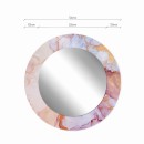 Baltica Design MALERI PINK QUARTZ GLASS AND MORE lustro 70 cm okrągłe różowe