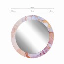 Baltica Design MALERI PINK QUARTZ GLASS AND MORE lustro 100 cm okrągłe różowe