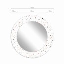 Baltica Design MALERI DOTS GLASS AND MORE lustro 70 cm okrągłe multikolor