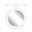 Baltica Design MALERI DOTS GLASS AND MORE lustro 80 cm okrągłe multikolor