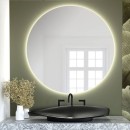 Smartwoods BRIGHT NO EDGES lustro 60 cm okrągłe z oświetleniem LED bez ramy