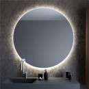 martwoods BRIGHT NO EDGES lustro 50 cm okrągłe z oświetleniem LED bez ramy