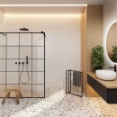 Baltica Design EVALD wieszak wolnostojący na ręczniki 50x30x75 czarny