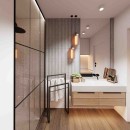 Baltica Design AKSEL II wieszak wolnostojący na ręczniki 60x25x90 czarny