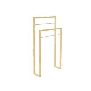 Baltica Design AKSEL GOLD II wieszak wolnostojący na ręczniki 60x25x90 złoty 