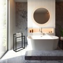 Baltica Design FRODE II wieszak wolnostojący na ręczniki 60x25x90 czarny