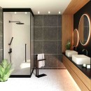 Baltica Design OVE II wieszak wolnostojący na ręczniki 60x30x80 czarny