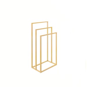 Baltica Design RINO II wieszak wolnostojący na ręczniki 60x30x90 złoty