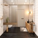 Baltica Design NARVE wieszak wolnostojący na ręczniki 50x30x80 czarny